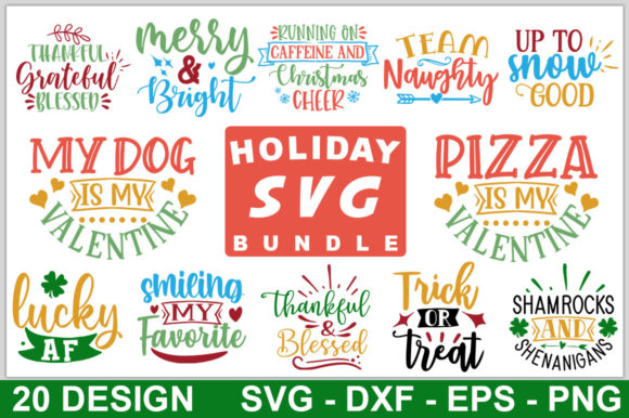 Download Holiday SVG Bundle, Holiday Quotes - Holiday quotes Collection