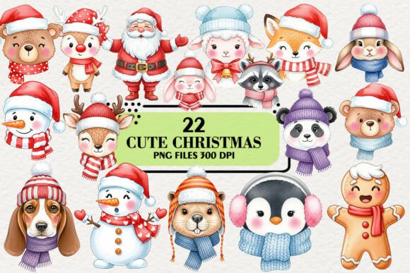 Download Cute Christmas Clipart Bundle - Cute christmas clipart Collection