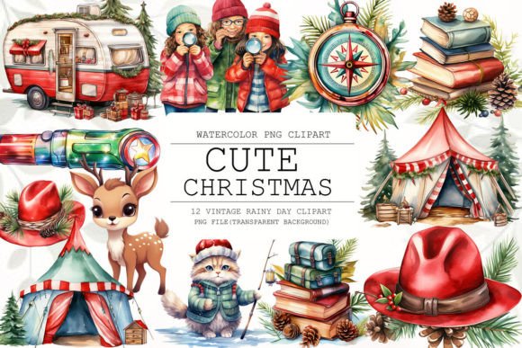 Download Cute Christmas Clipart Bundle - Premium Resources