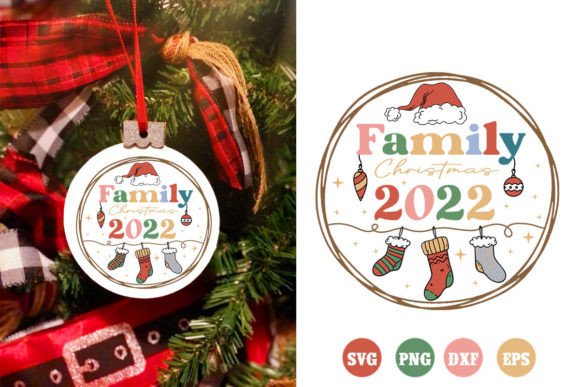 Download Family Christmas Ornaments SVG |Retro - Premium Resources